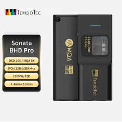 Templotec Sonata BHD Pro USB C DAC, amplificatore per cuffie 4.4mm e 3.5mm,PCM384kHz,DSD256,MQA8X, marea per iPhone e Android e MacOS & WIN