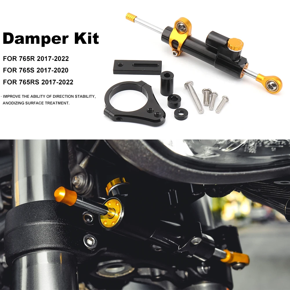 

New Stabilizer Steering Damper Mounting Bracket Aluminum For Street Triple 765R 765 R STREET TRIPLE 765S 765 S 765RS 765 RS