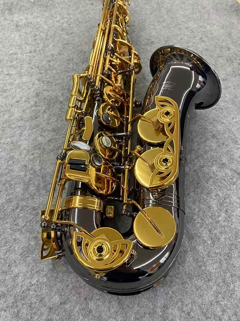German Keilwerth Alto Saxophone, E-flat Key, Black & Gold Finish, Brass Wind Instrument with Accessories for Professional Perfor