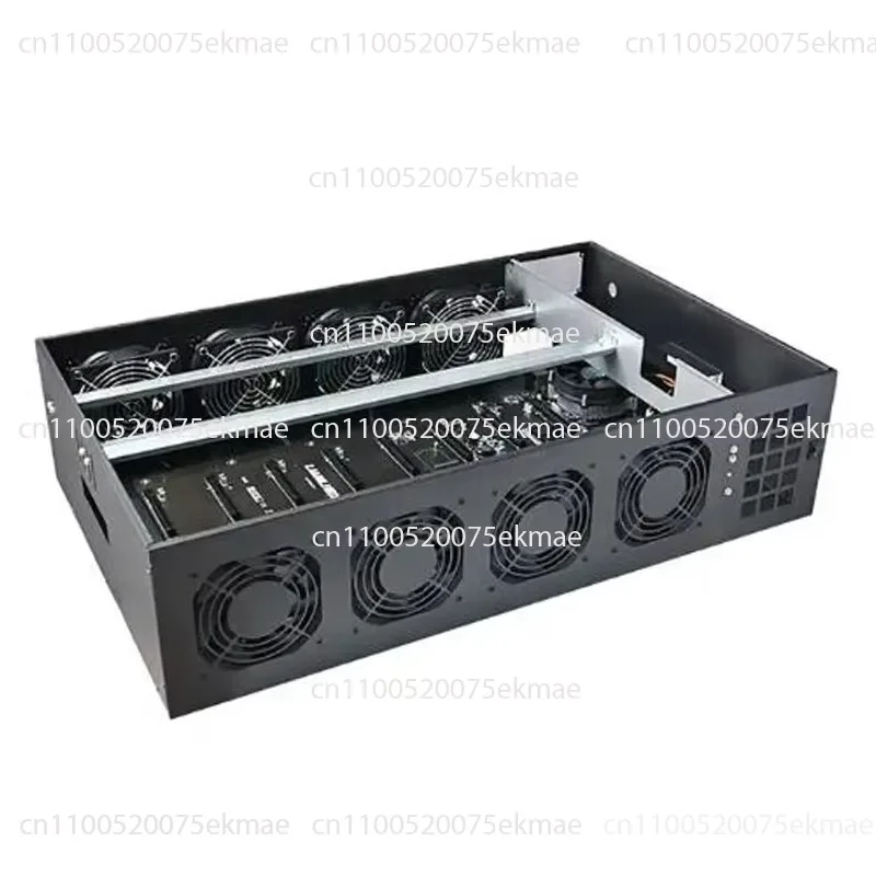 70mm Spacing 8 Gpu Computer case Using at Home Frame Rig Graphics case Silent Gpu 3070 Server case