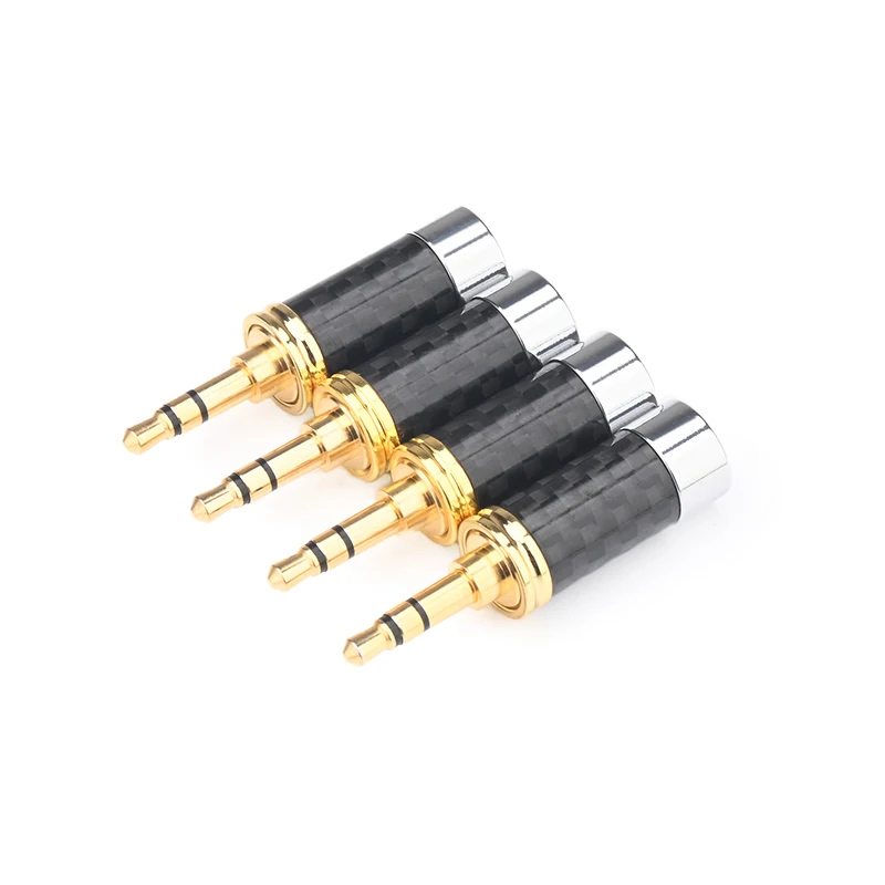 

4PCS HiFi Headphone 3.5mm Jack Male Plug Gold Plated 3.5 Jack Connector for Earphone Cable DIY