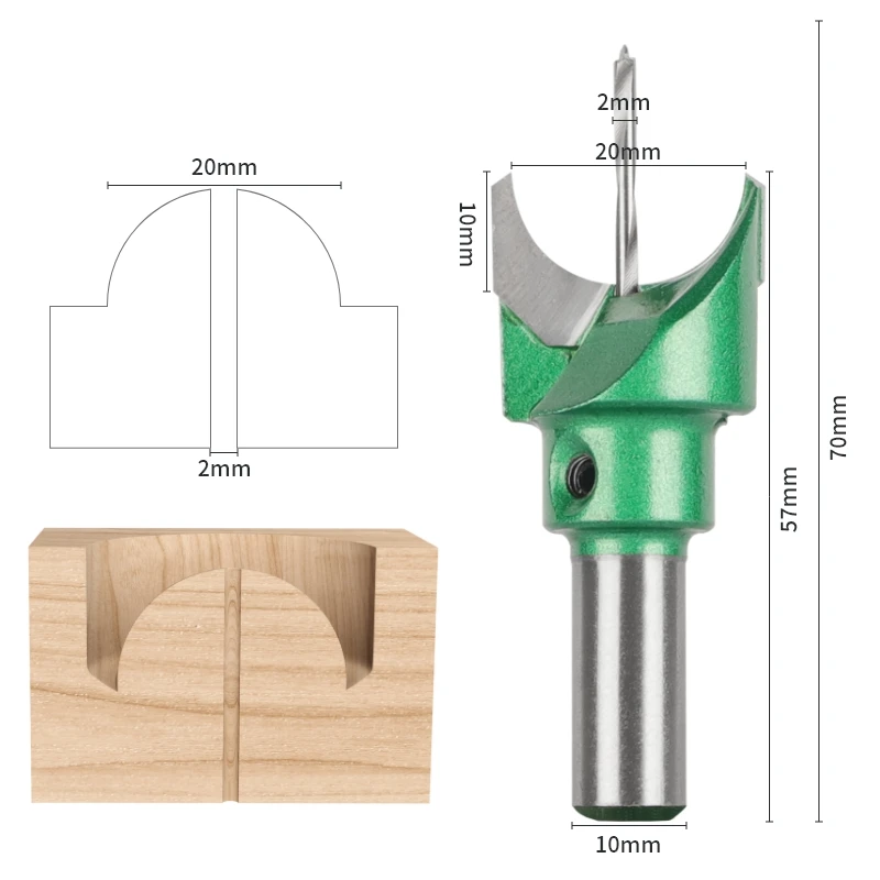 YUSUN 1PC 10MM Shank Bead Drill Bits Router Bit Carbide Cutters  Woodworking Milling Cutter For Wood Bit Face Mill End Mill