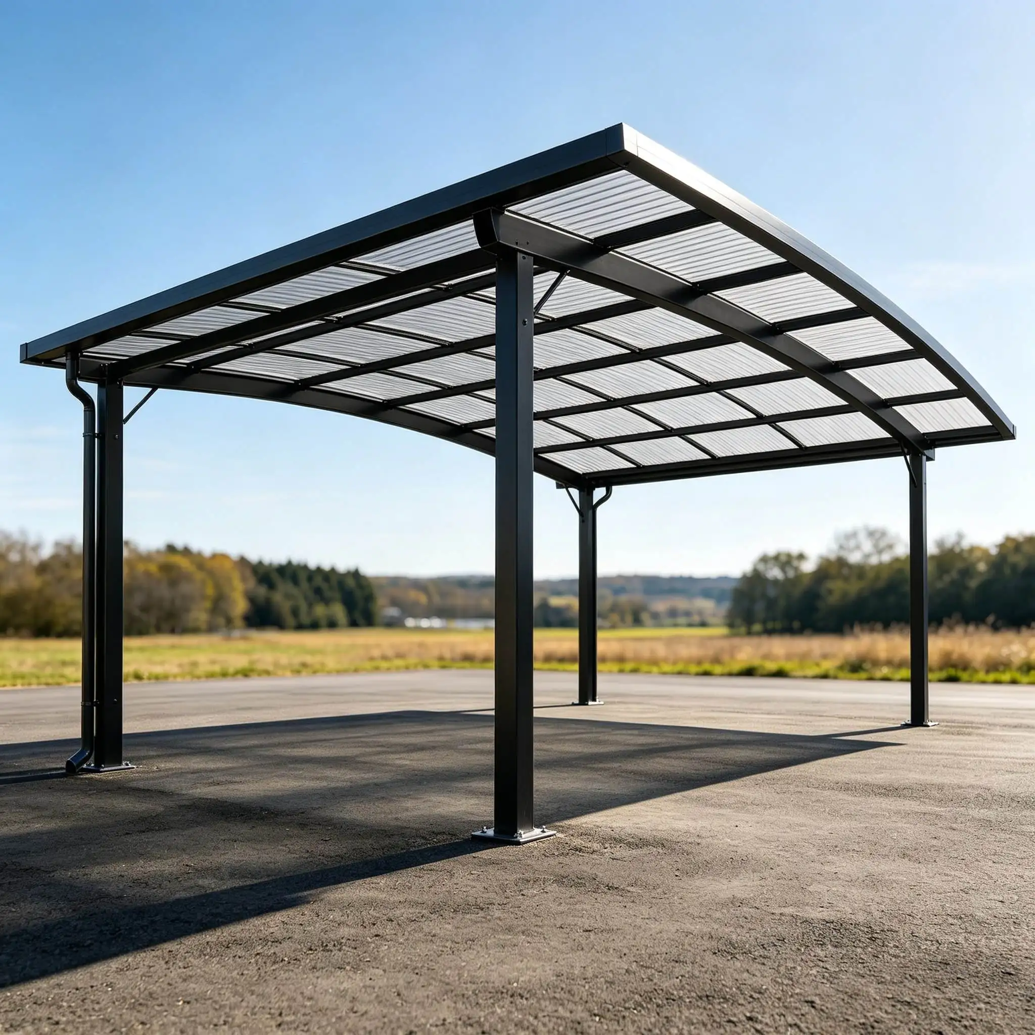 Space Saving Design Household Car Parking Multi Functional Outdoor Aluminum Frame Acrylic Carport Durable Outdoor Car Shelter