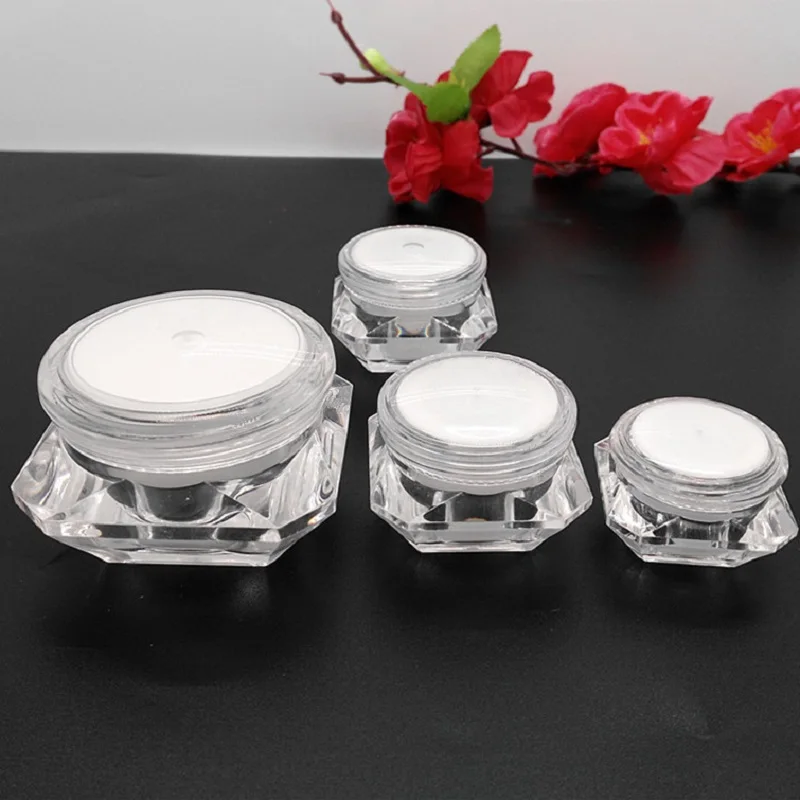 

10g diamond shape jar pot tin bottle for eye serum cream essence sample test art nail skin care cosmetic packing