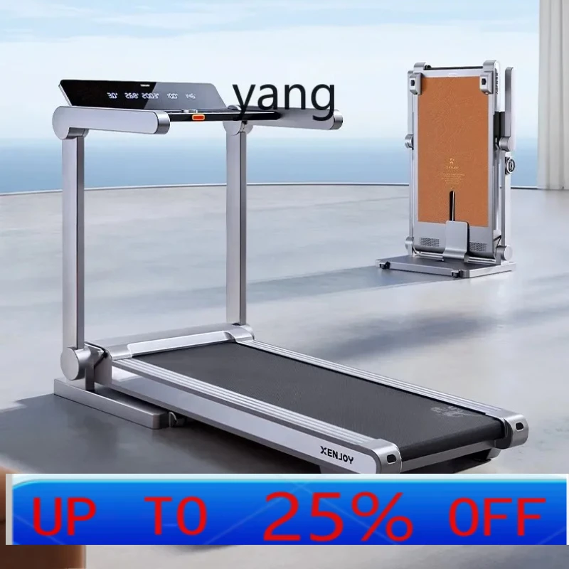 YJQ  Fully Automatic Folding Treadmill for Home Use, Compact Indoor Gym, Silent and Shock Absorbing