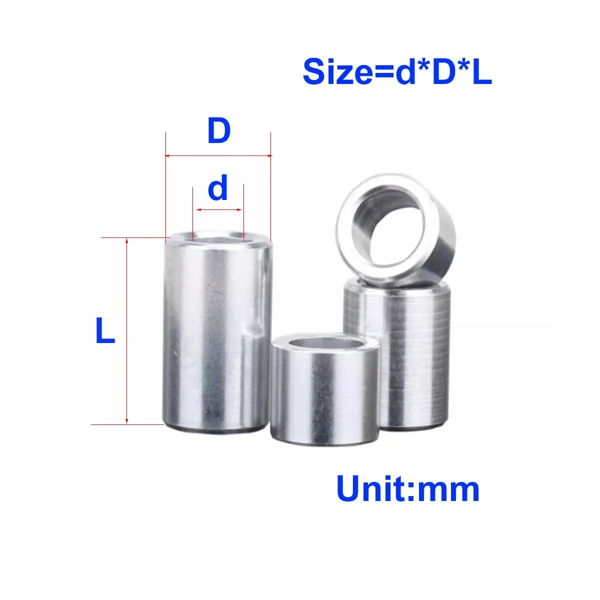 

Circular Aluminum Sleeve/Aluminum Alloy Shaft Sleeve Flat Gasket/Sleeve Ring Straight Column