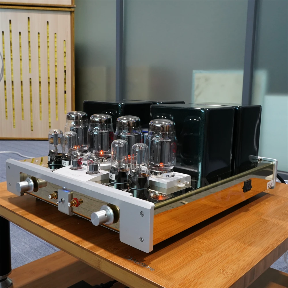 Yaqin MC-100B Vacuum Tube Amplifier Pure Power Triode/Ultra EL34*4 30W*2/60W*2 6N6 12AU7B