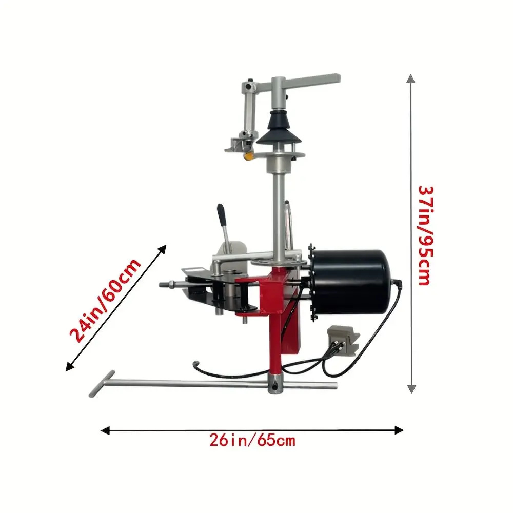 LCTX Manual Tire Changer for Home Use, Bead Breaker & Tire Mounting/Demounting Tool 12-21 inch Rims Up to 39 inch