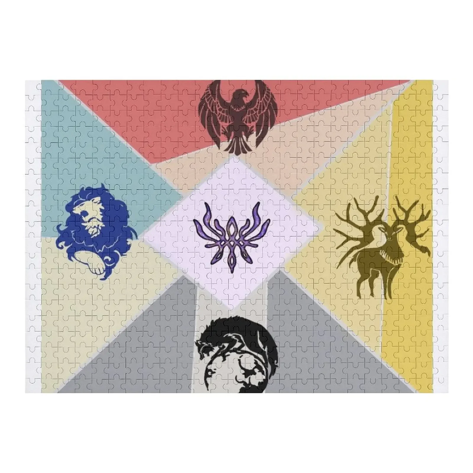 파이어 엠블럼 하우스 직소 퍼즐 맞춤형 장난감 어린이용 맞춤형 나무 상자 퍼즐