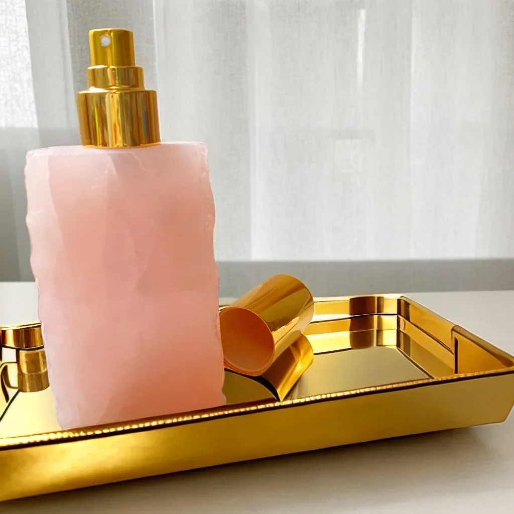 Spray Bottle 30ml Natural Crystal Jade Aromatherapy Essential Oil Perfume Atomizer Refillable Bottle Spa Beauty Salon Therapy