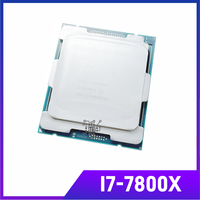 Core I7-7800X CPU 14 nm 6-Cores 12-Threads 3.5GHz 8.25MB TDP 140W I7 7800X Processor LGA2066 for Desktop X299 Motherboard