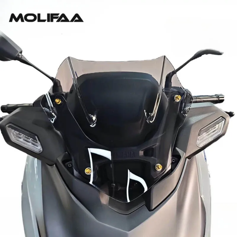 for Yamaha XMAX 300 V3 2025 - 2026 Motorcycle Acrylic Front Windshield Windscreens Wind Deflectors Cover Accessories