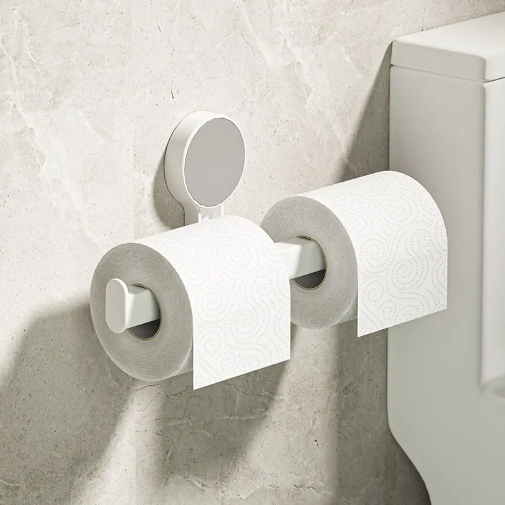 Multi-Purpose Suction Cup Toilet Paper Holder Adhesive Stick-On Hanging Paper Roll Holder Fashionable Thickened Design