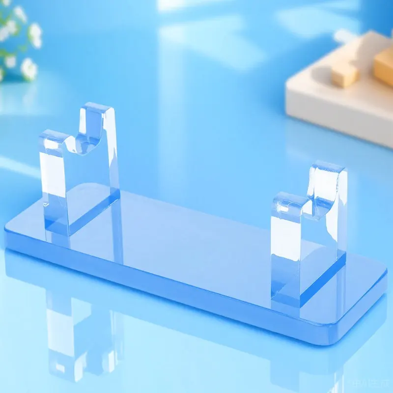 Acrylic Pen Holder Display Stand for Pens Nail Art Eyebrow Cosmetics Brushes Organize Desk Counter Space Saving Clear Storage