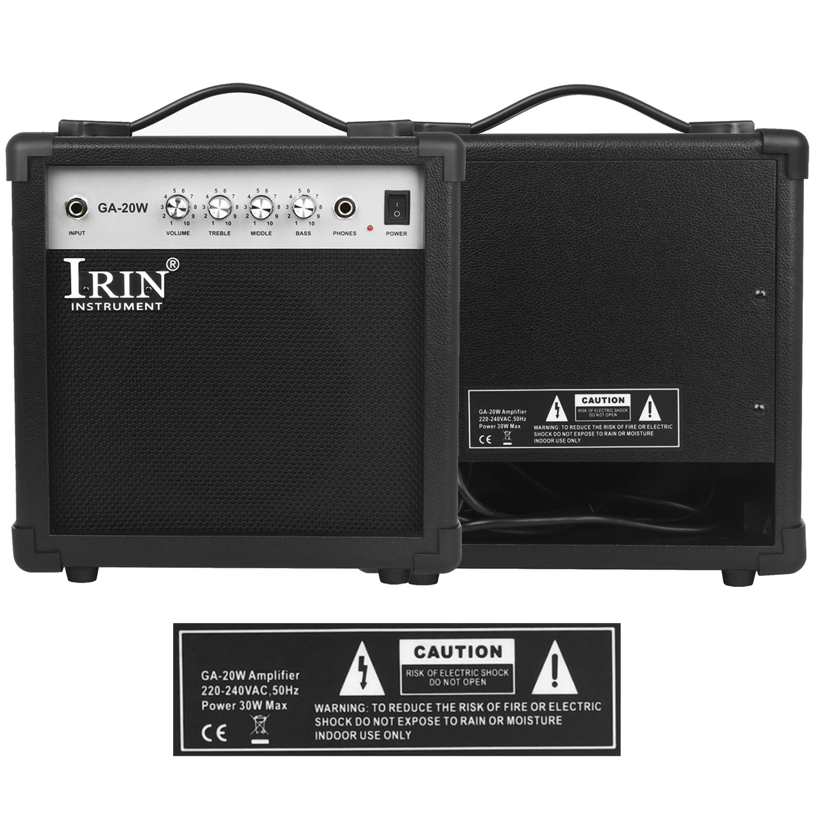 IRIN Electric Guitar Speaker Bass Guitar Amplifier 4/5 Tuning 10/20W AMP Amplifier Loudspeaker Guitar Accessories & Parts