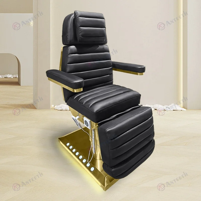 Luxurious Fashionable Clinic Lash Recliner Chair Adjustable Eyelash Chair Table 3 Motors Massage Table