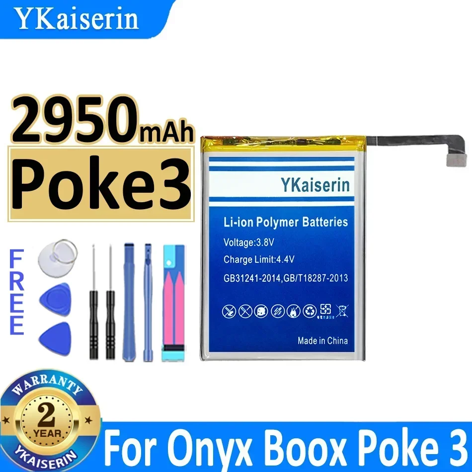 YKaiserin Mobile Phone Batteries Poke2 Poke3 for Onyx Boox Poke 2 Poke 3 Portable Power Bank Battery Track Code Warranty