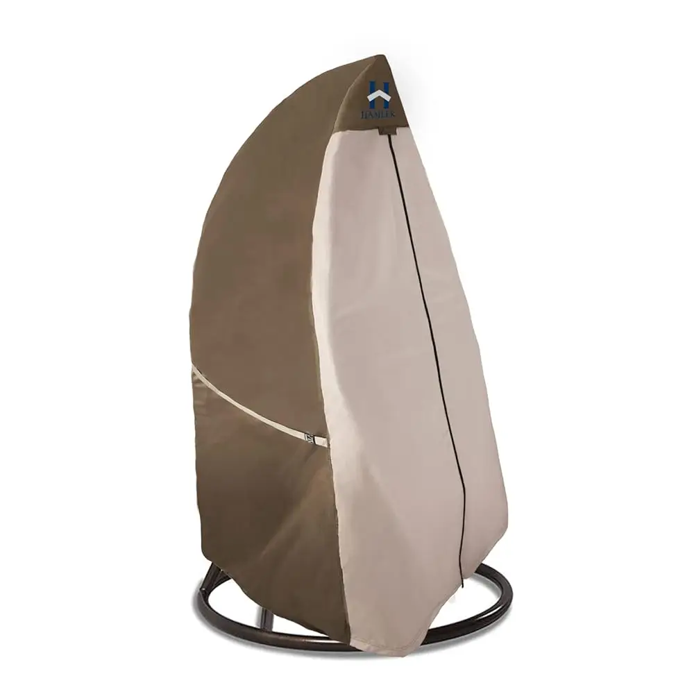 

Patio Egg Chair Cover, Heavy Duty Hanging Wicker Swing Chair Cover With Zipper, Waterproof For Outdoor Furniture, Fits Up To