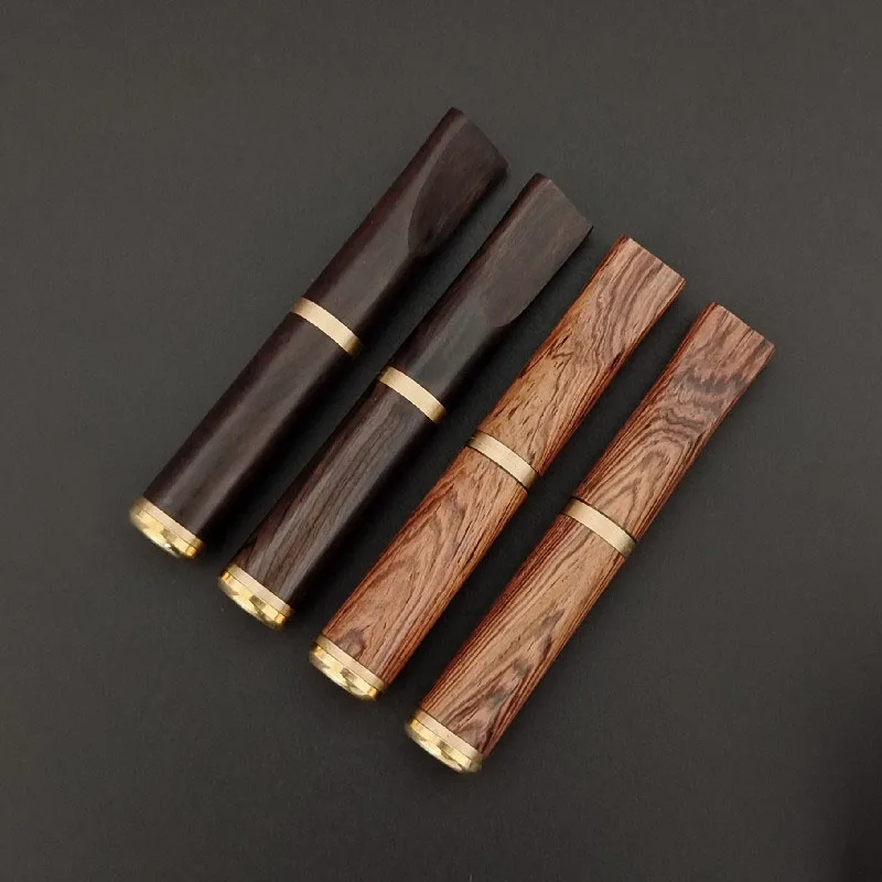 

1Pcs Solid Wood Coarse Fine Cigarette Holder Retro Recycling Trolley Filter Cigarette Holder Mouthpiece Cigarette Filters