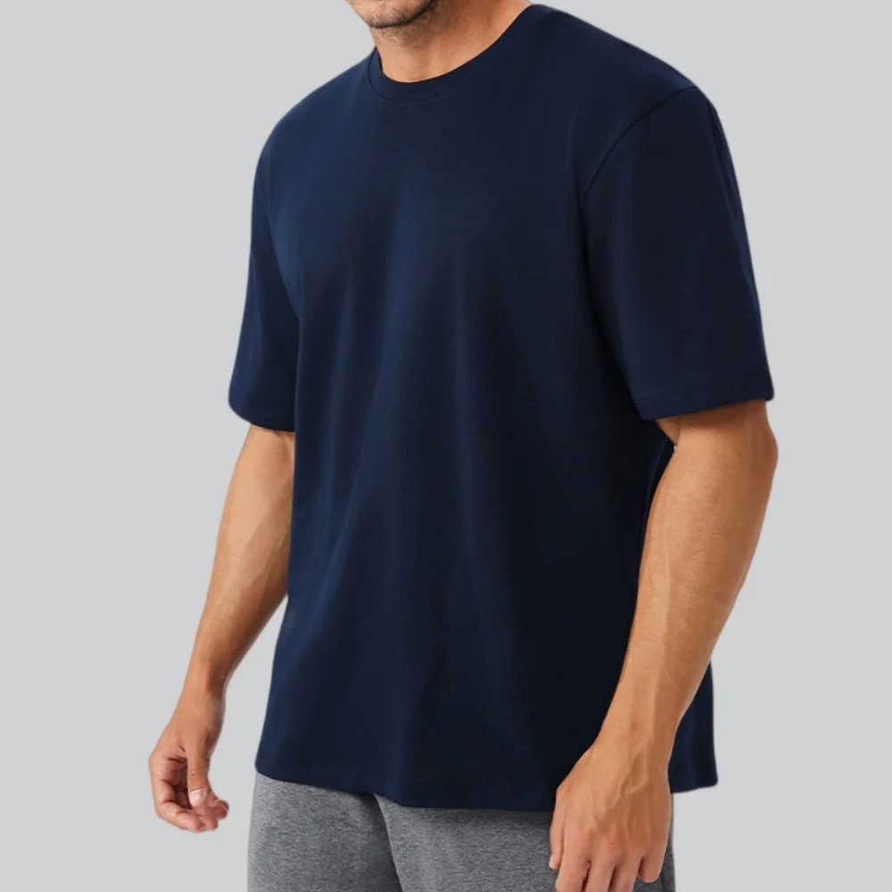 

Summer Men Quick Dry T-Shirt Gym Running Breathable Round Neck Sport Short Sleeve Loose Training Workout Fitness Sport Shirt Top