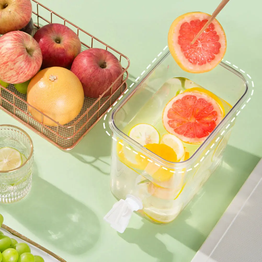 

2Pcs Food-Grade Beverage Dispenser for Juice Water Iced Tea Lemonade Milk Cold Drinks Outdoor Picnic Camping Party Hotel Cafe