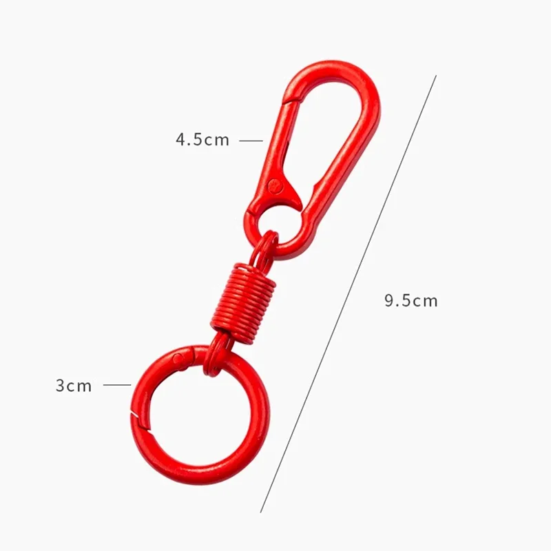 1/5pcs Spring Clasp Openable Carabiner Keychain Hooks DIY Connector Buckle Durable Key Rings Accessories for Bag Decorations 4