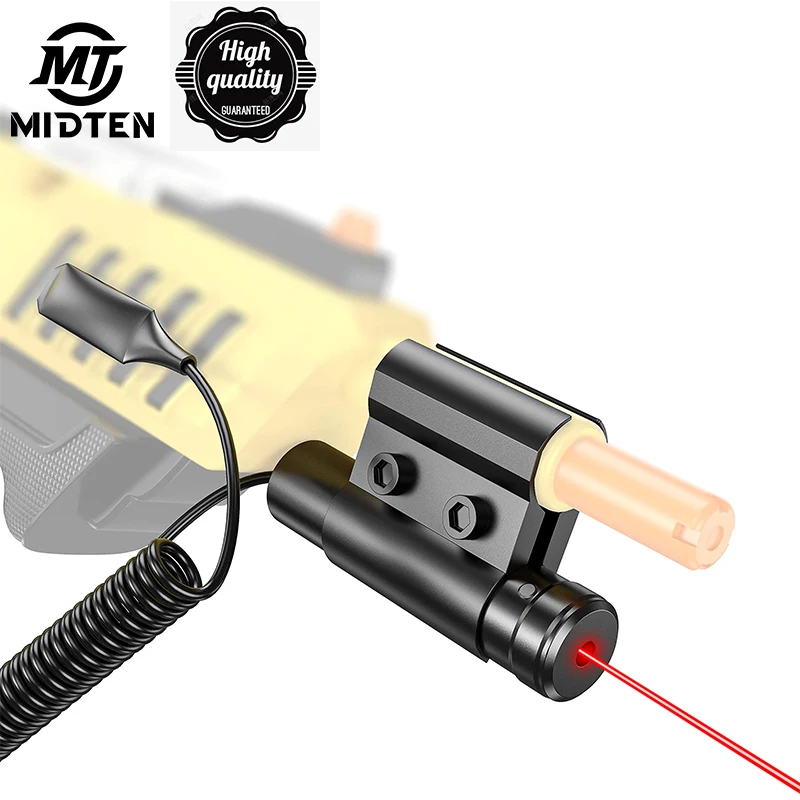 

MidTen Red Laser Sight For Insect Salt Gun Splatgun SRB1200 400 Rifle with Optional Switch 2 Set of Batteries Picatinny M-Lok