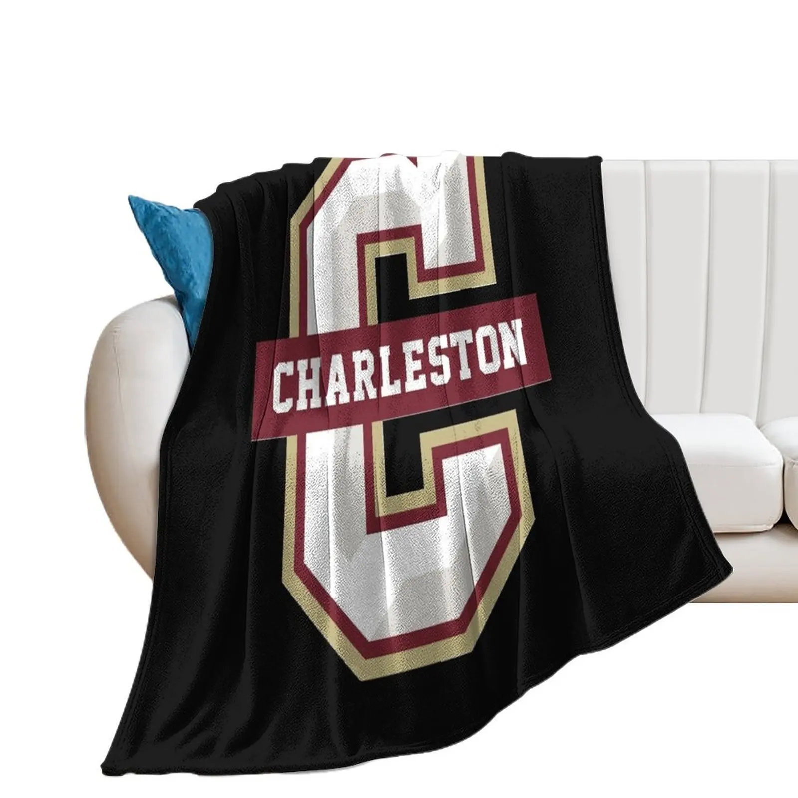 College of Charleston Cougars Classic Throw Blanket Plaid Luxury Brand Blankets For Bed Blankets