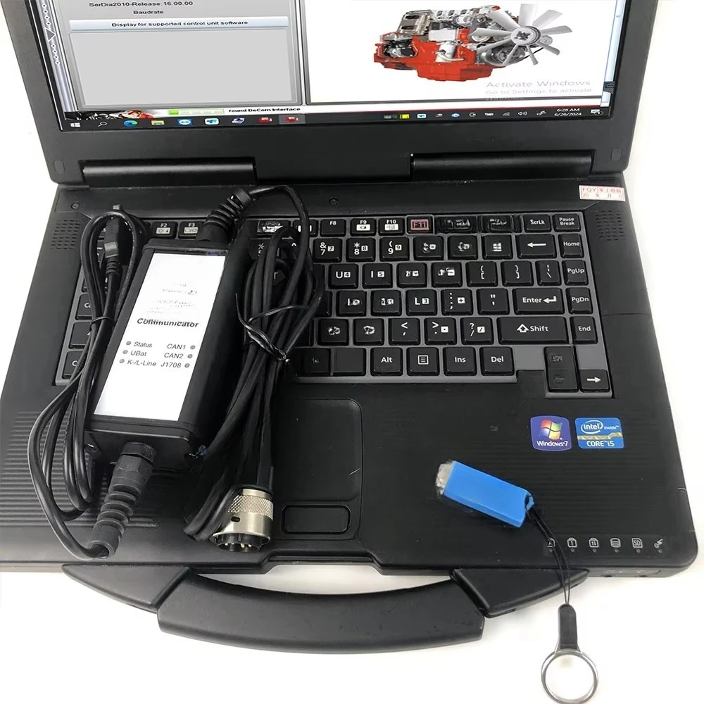 CL for CF&53 for Deu&tz Truck Fahr Marine Engine Combine Decom Controller   Programming Tool Serdia4.0 Level6 Key