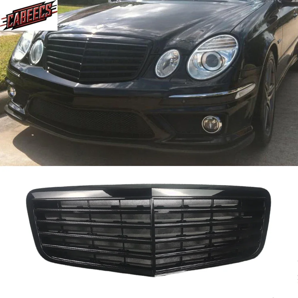 For Mercedes W211 E-Class E280 E320 E350 E400 E500 Saloon 2006-2009 Facelift Bodykits Tuning FRONT BUMPER AIRINTAKE GRILLE