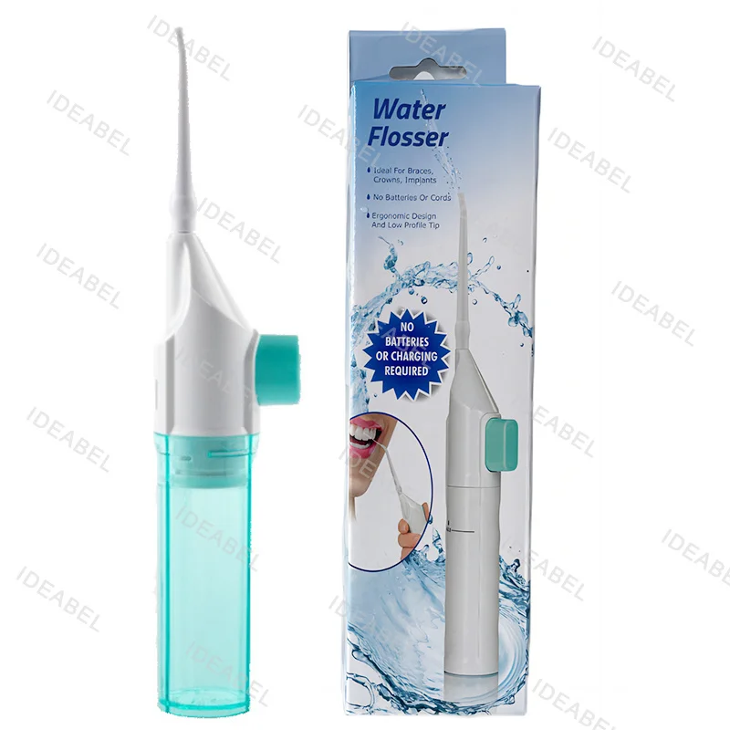 Manual High Pressure Water Flosser Toothpick Oral Irrigator Portable Teeth Clean High Pressure Water Flosser Cleaner Teeth Clean