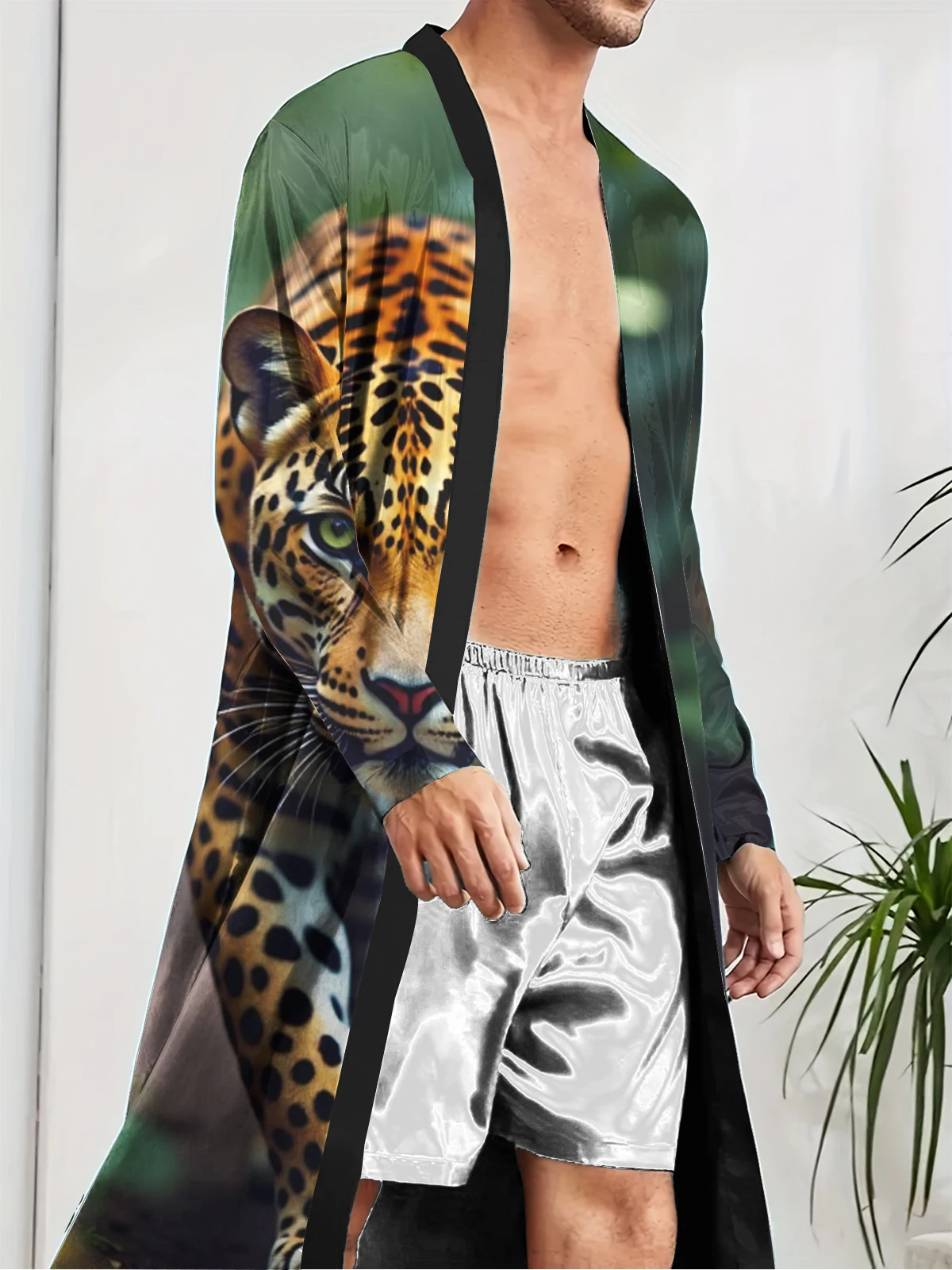 

1pcs Men's Robes 2026 Spring/Summer 3D Printed sleepwear Men's bathrobe Shower robe Bathrobe man bath robe Breathable Graphic