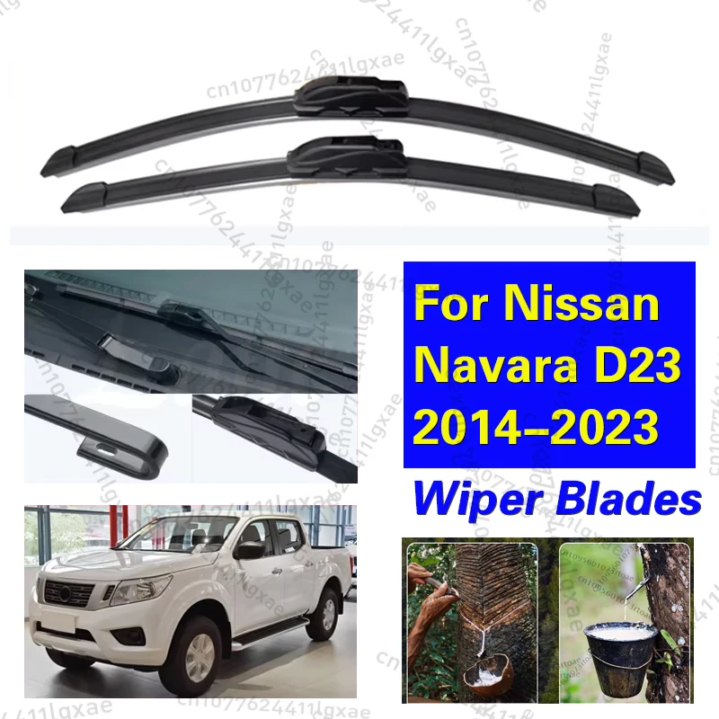 

Car Front Wiper Blades For Nissan NP300 Navara Frontier D23 2014-2023 Window Windshield Windscreen Brushes Auto Replacement Part