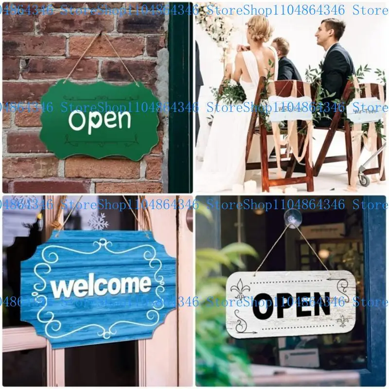 5asd Acrylic Hanging Sign with Rope Unfinished Blank Sign for Wedding Decorating