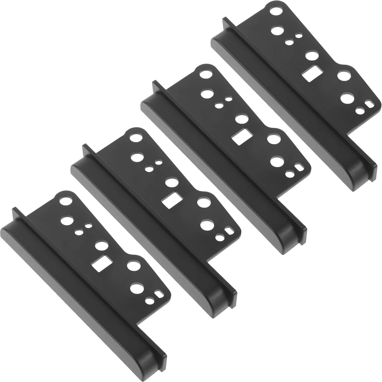 

4pcs PP Dash Trim Bezel Car Radio Installation Kit Replacement Dashboard Frame for Double DIN Stereo Smooth Design Durable Easy