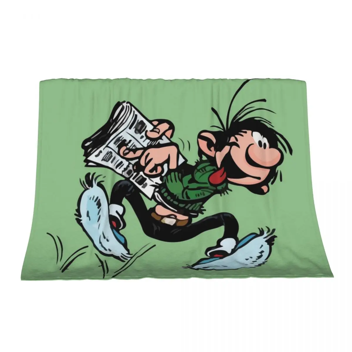 

Gaston Goof Newspaper Throw Blanket wednesday Moving blankets ands Blankets