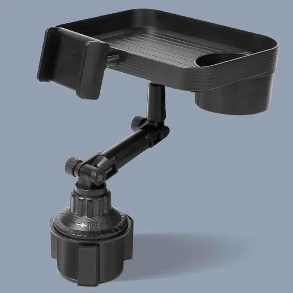 

Mobile Phone Holder for Car Universal Foldable Car Dining Plate with Cup Holder Phone Bracket Storage Tray Snacks Drinks for Car