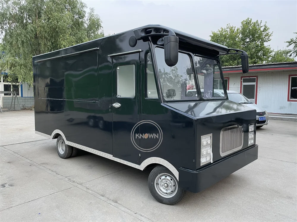 Fast Food Trailer Street Coffee Pizza Kiosk Custom Fully Kitchen Equipments Ice Cream Snack Cart Concession Food Truck