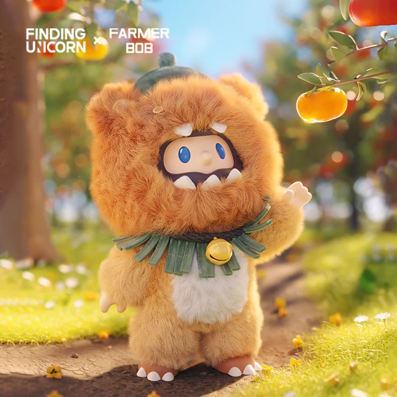 

Authentic Farmer Bob Persimmon Lantern Beast Bob Vinyl Plush Pendant Hanging Card Collectibles Decorative Items Festival Gifts