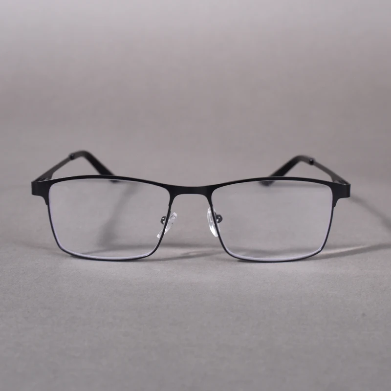 Mai Blume Übergroße Metall Lesebrille Für Männer Rezept Brillen Blau Licht Blockieren Business Platz Brillen Rahmen + 75 – Detail 4
