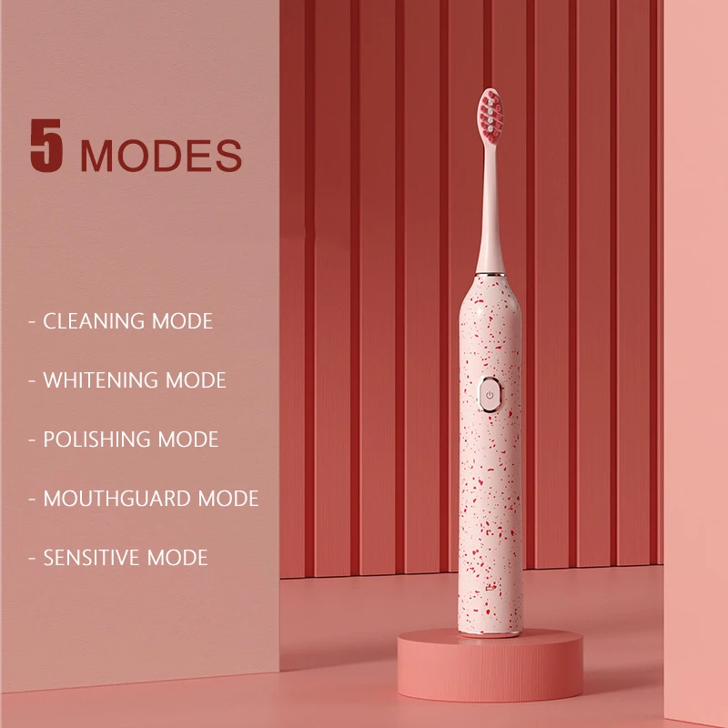 Electric Sonic Toothbrush WDD-A9 USB Charge Rechargeable Adult Waterproof Electronic Tooth Brushes Replacement Heads Lovers Gift