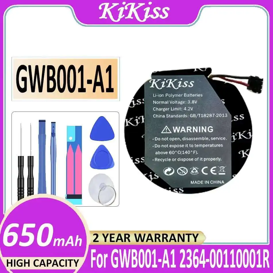 

Аккумулятор для умных часов 650 мАч для умных часов GWB001-A1 2364-00110001R, высокая емкость, долговечность