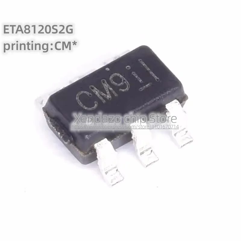 10pcs/lot ETA8120S2G ETA8120S2 Silk screen printing CM* CM9 SOT23-6 package Original genuine