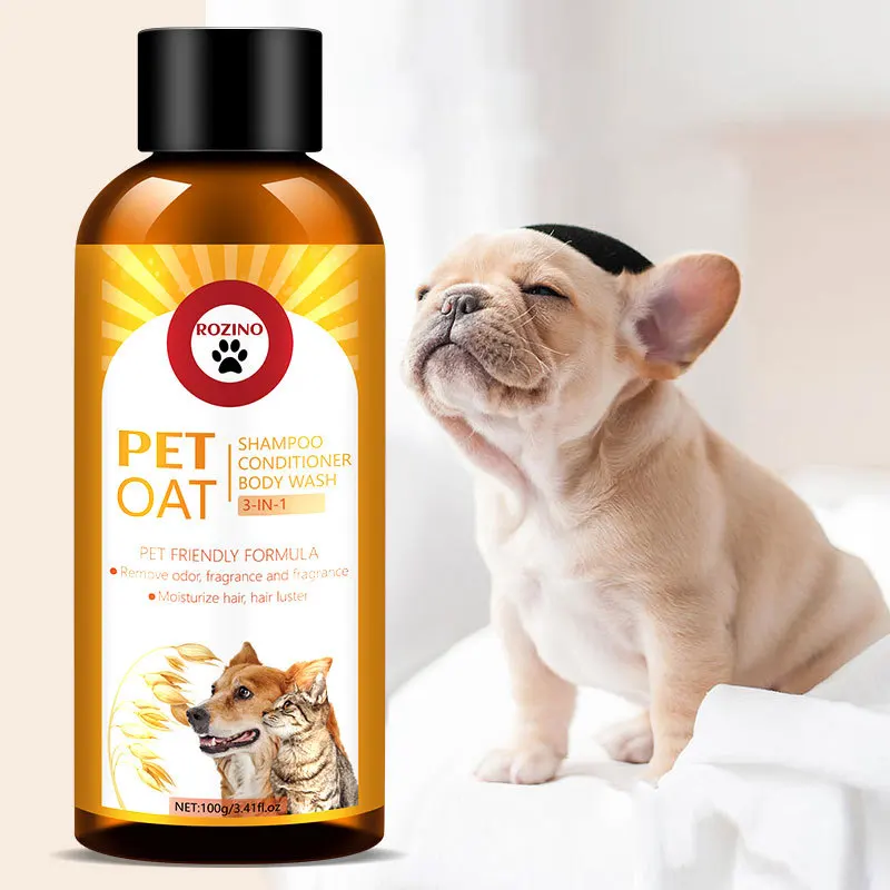 Pet Shampoo and Conditioner 3 in 1 Plant Based Organic Sulfate Free Soap Free Tear Free Moisturizer for Pets Cats and Dogs