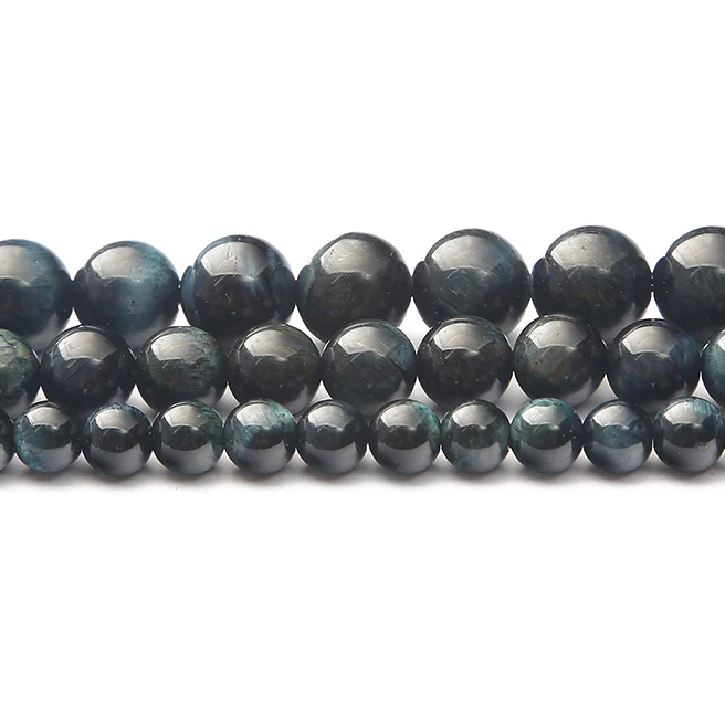 

Natural Stone Blue Tiger Eye Beads Round Gem Stone Loose Spacer Bead For Jewelry Making DIY Bracelet Accessories