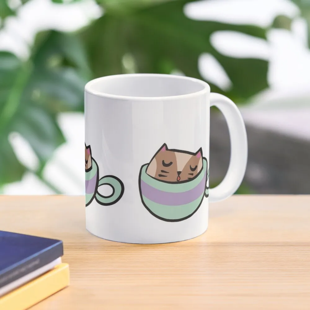 

Lizzy the Cattuccino Kitten Coffee Mug Creative Cups Espresso Cup Coffee Cups Free Shipping Ceramic Mug