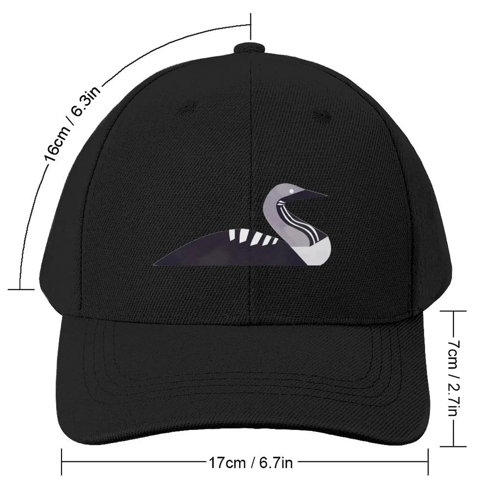 Minimalistic loon Baseball Cap Golf Cap Beach Bag Golf Wear Men Women's