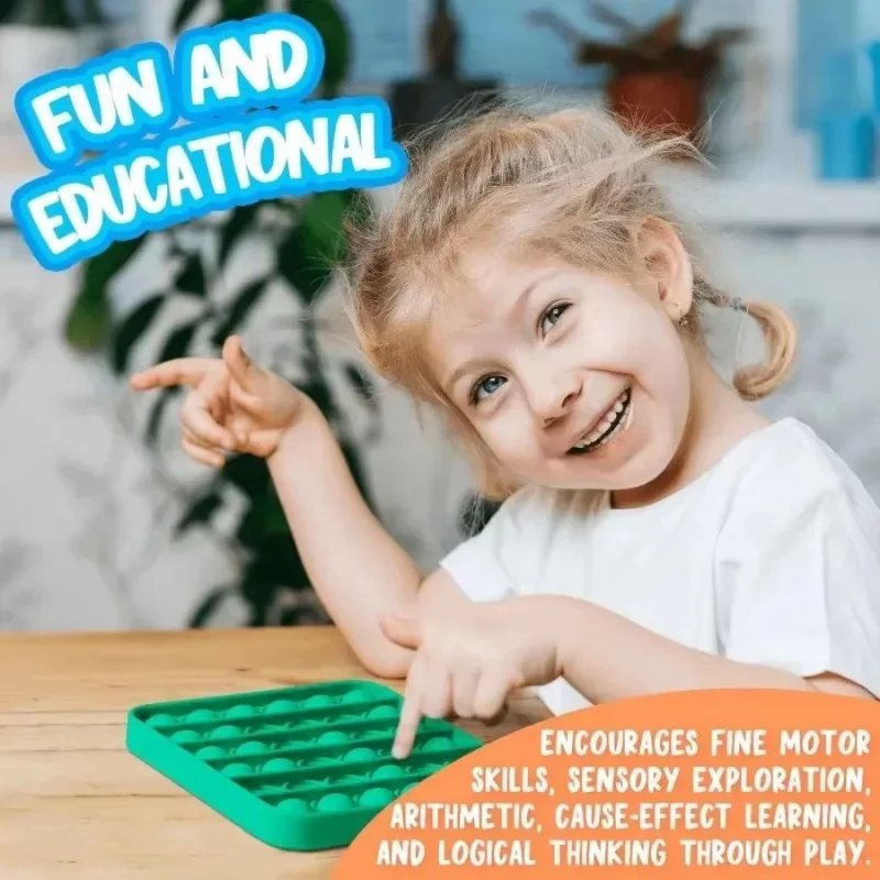 1pcs Reliver Stress Toys Push Bubble Antistress Toys Adult Children Simple Dimple Toy To Relieve Autism Kids Game Gift