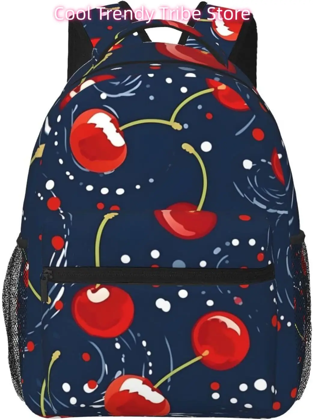 

Сумка для ноутбука «Снова в школу», легкий рюкзак для ноутбука с милой красной вишней, легкий многоцелевой дорожный повседневный рюкзак унисекс Co