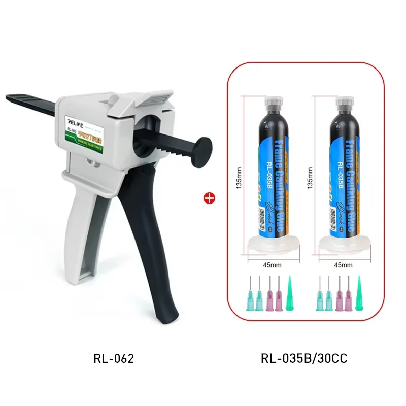 RELIFE Mobiele telefoon Gebogen scherm Breeuwen Lijm RL-062/RL-035B voor grensafdichting Waterdichte lijm Kan worden gebruikt met lijmpistool